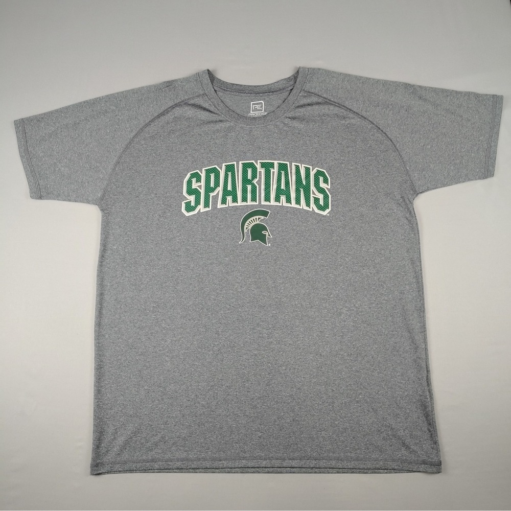 Mens Michigan State Spartans T-Shirt Gray XL Short Sleeve Tee Proedge Knights